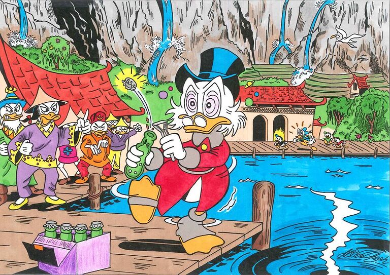 uncle_scrooge_in_tralla_la_by_mikkellll_d839nf3-fullview